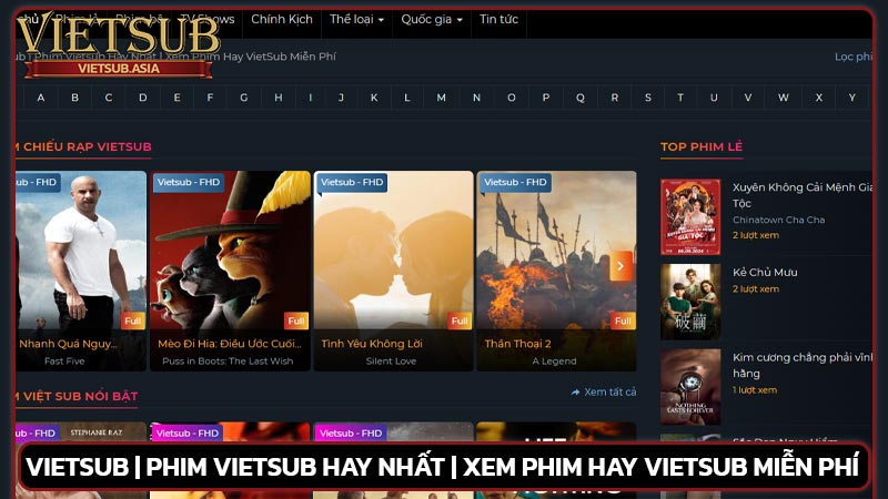 Vietsub.asia - Trang web phim vietsub đứng đầu danh sách